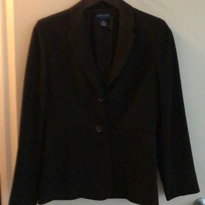Ann Taylor black 2 button fully lined suit coat